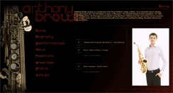 Desktop Screenshot of anthonybrownsaxophone.com