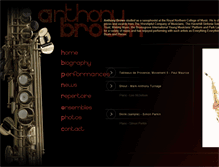 Tablet Screenshot of anthonybrownsaxophone.com